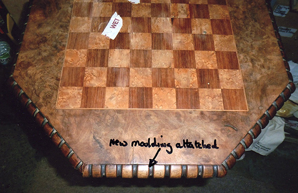Chess table restoration image 3